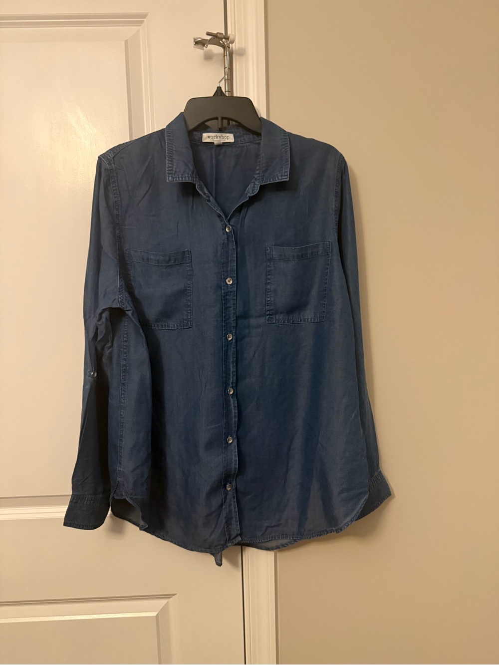 Willi Smith Women's Indigo Button-Down Shirt